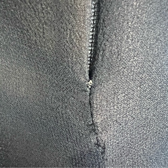 BCBGMAXAZRIA Black Silk Satin Pleated Halter Dress Size 4P - Picture 8 of 10